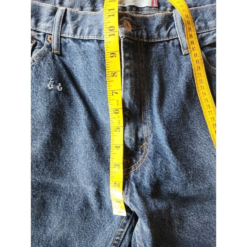 Men's Sz 36x34 Levis 505 Straight Fit Boot Cut Da… - image 6